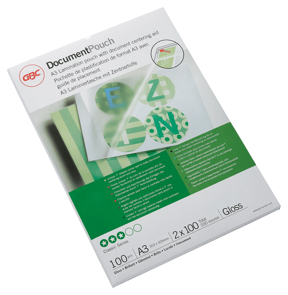 Pochettes de Plastification – équipement bureautique pro – Arboreal France