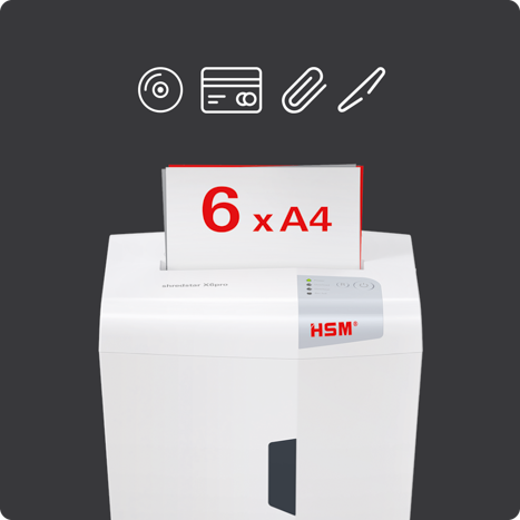 shredstar X6pro : 6 feuilles par passage