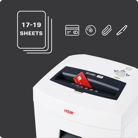 SECURIO C18 : 17 à 19 feuilles par passage en P-2, bandes de 5,8 mm