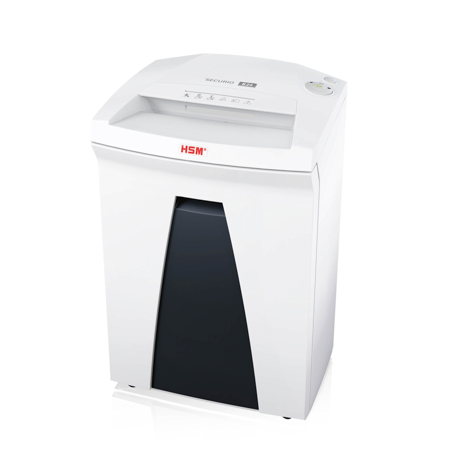 Destructeur de documents HSM SECURIO B24, boîtier blanc sur roulettes