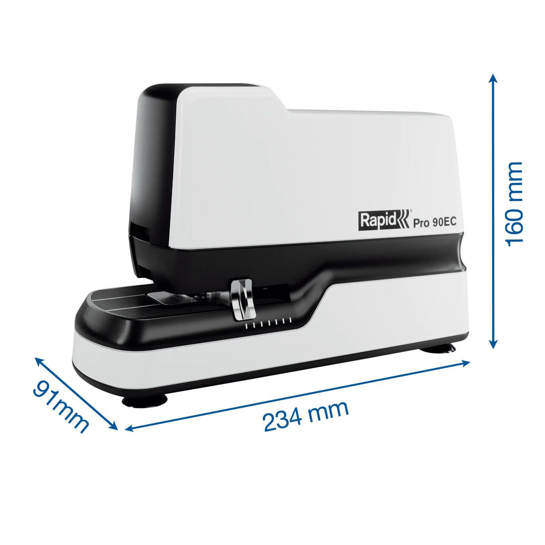 Dimensions de la Rapid Pro 90EC : 91 × 160 × 234 mm