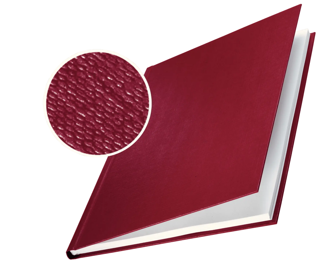 Chemise rigide Leitz impressBIND, dos 14 mm, bordeaux