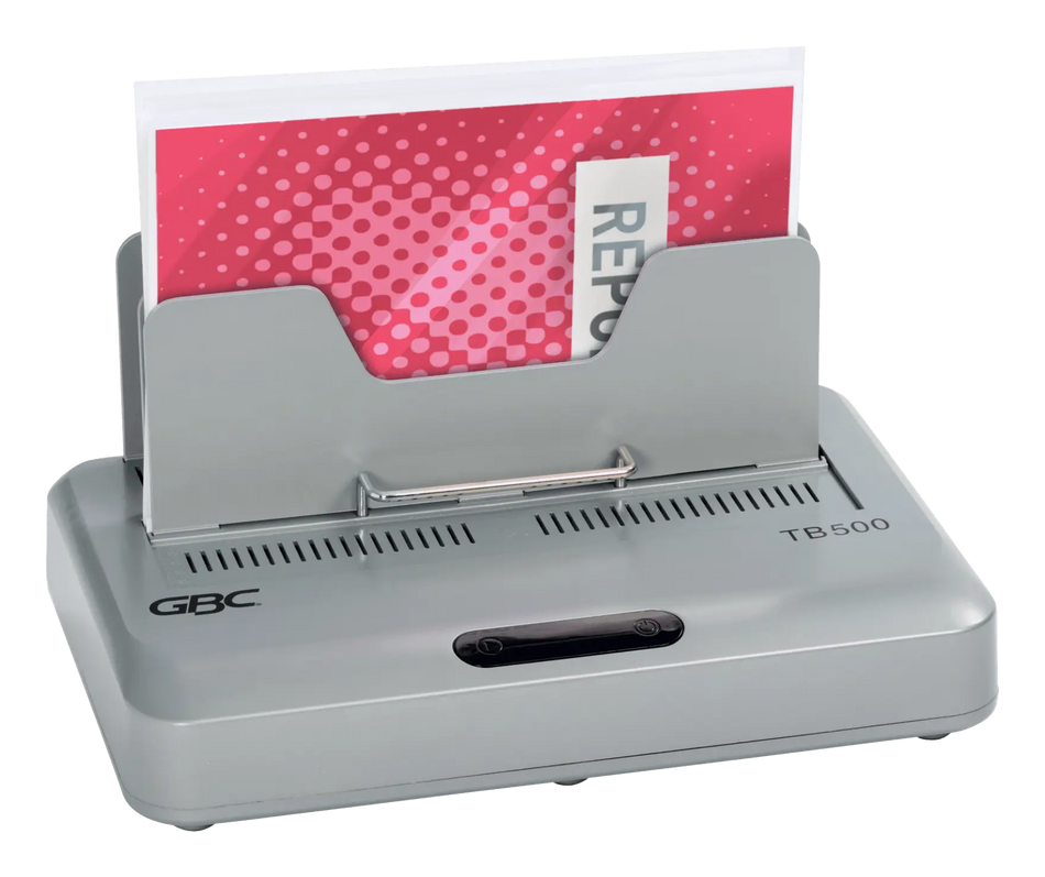 Thermorelieuse GBC TB500, document en place dans le système de chauffage