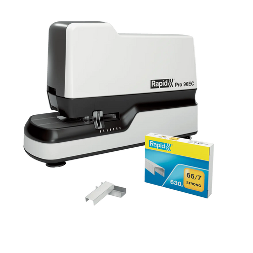 Agrafeuse électrique Rapid Pro 90EC blanche