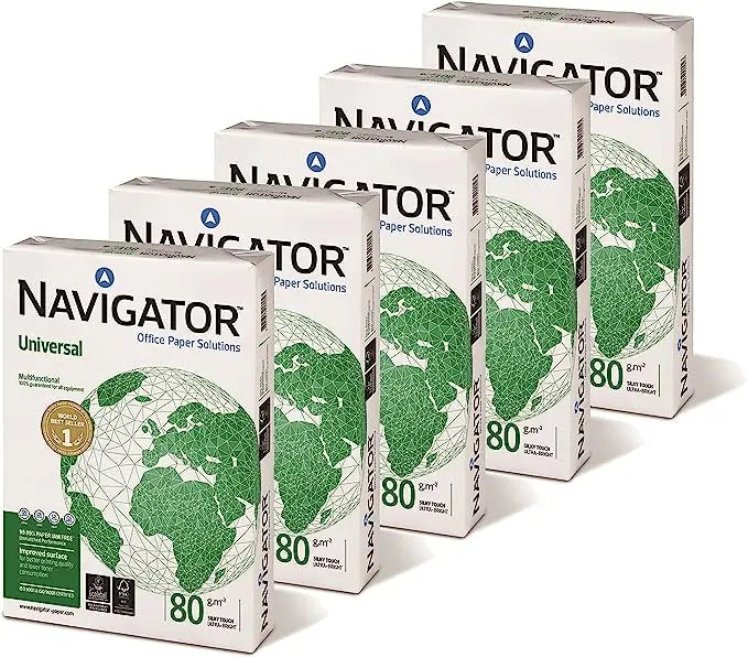 Navigator Universal : Papier reprographique A4 et A3 80g - Box Ramette 5 x 500 feuilles ‎Navigator - Arboreal France