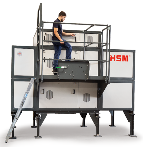 Destructeur industriel HSM TriShredder 6060, broyeur de papier, vue 2