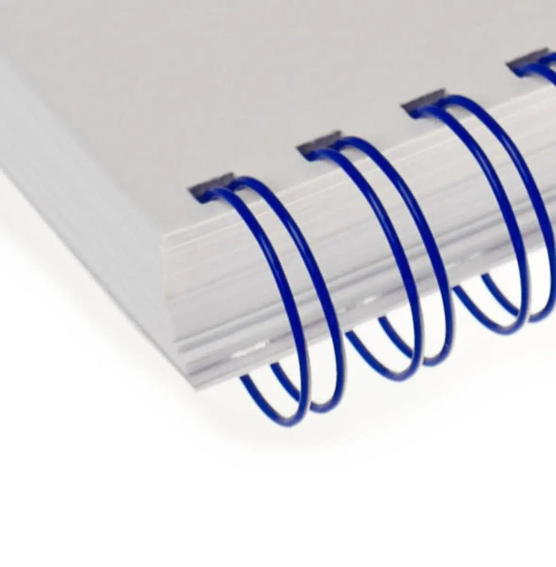 Anneaux Métalliques 34 Boucles 3:1 - Reliure Wire A4, environ 25 à 125 Feuilles, bleu, N°4 - 6.4mm - 1/4" - 25 Feuilles, Boîte de 250