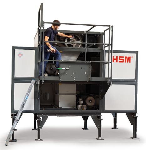 Destructeur industriel HSM TriShredder 6060, broyeur de papier, vue 4