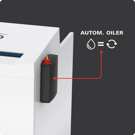 Huileur automatique du Pure 740 max, fixé sur le côté de l'armoire