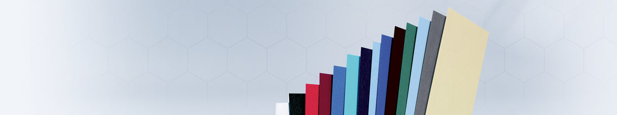 Couvertures de reliure en carton grain cuir GBC, éventail de coloris : couverture de reliure, couverture carton