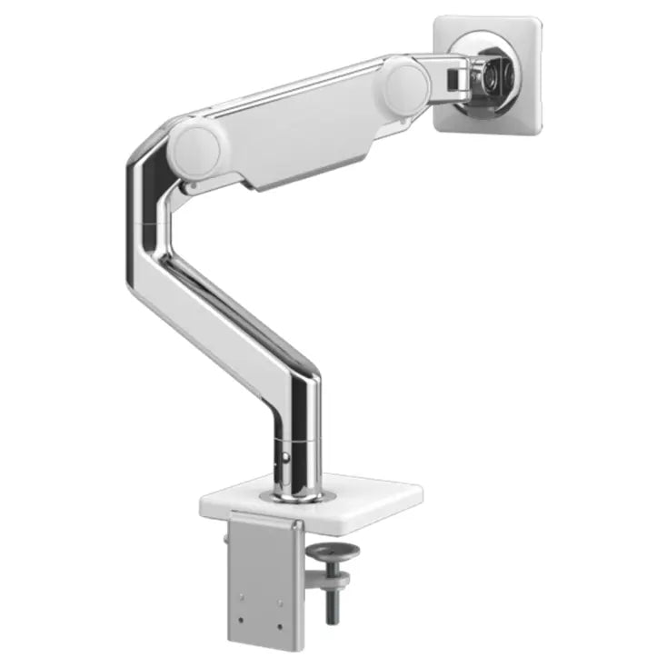 Bras Support Écran M10, aluminium poli blanc, 1 écran, Sans technologie (NT)