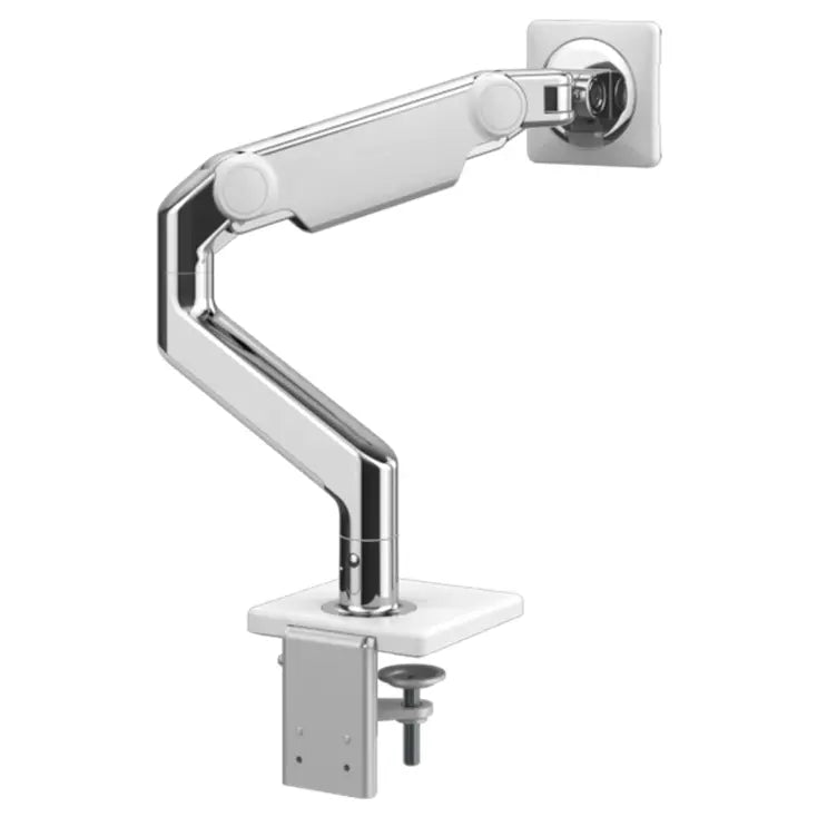 Bras Support Écran M8, aluminium poli blanc, 1 écran, Sans technologie (NT)