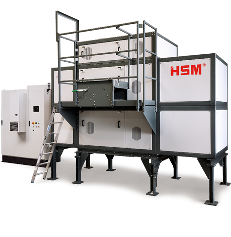 Destructeur industriel HSM TriShredder 6060, broyeur de papier