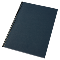 Couverture de reliure carton grain cuir GBC A4, bleu royal