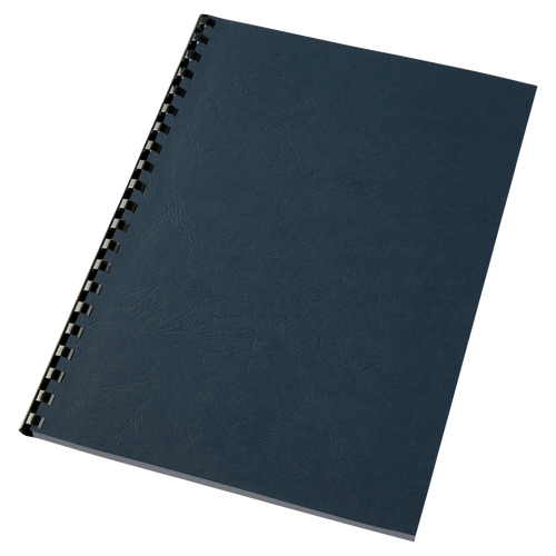 Couverture de reliure carton grain cuir GBC A4, bleu royal