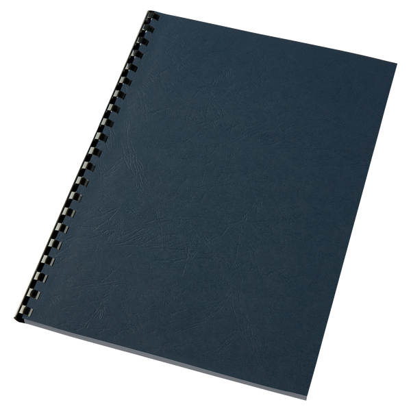 Couverture de reliure carton grain cuir GBC A4, bleu royal