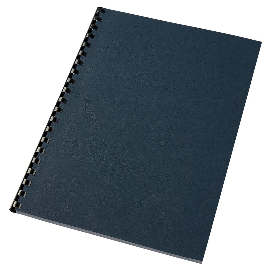 Couverture de reliure carton grain cuir GBC A4, bleu royal