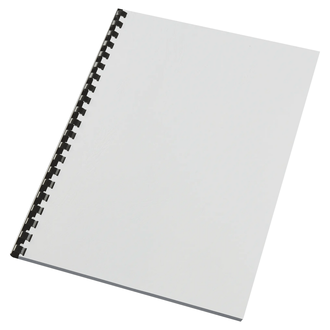Couvertures Carton Grain Cuir, A4, blanc