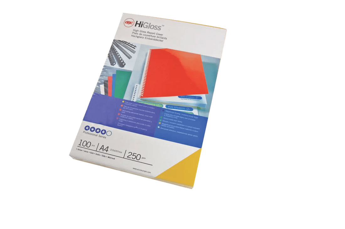 Paquet de 100 couvertures carton HiGloss GBC A4