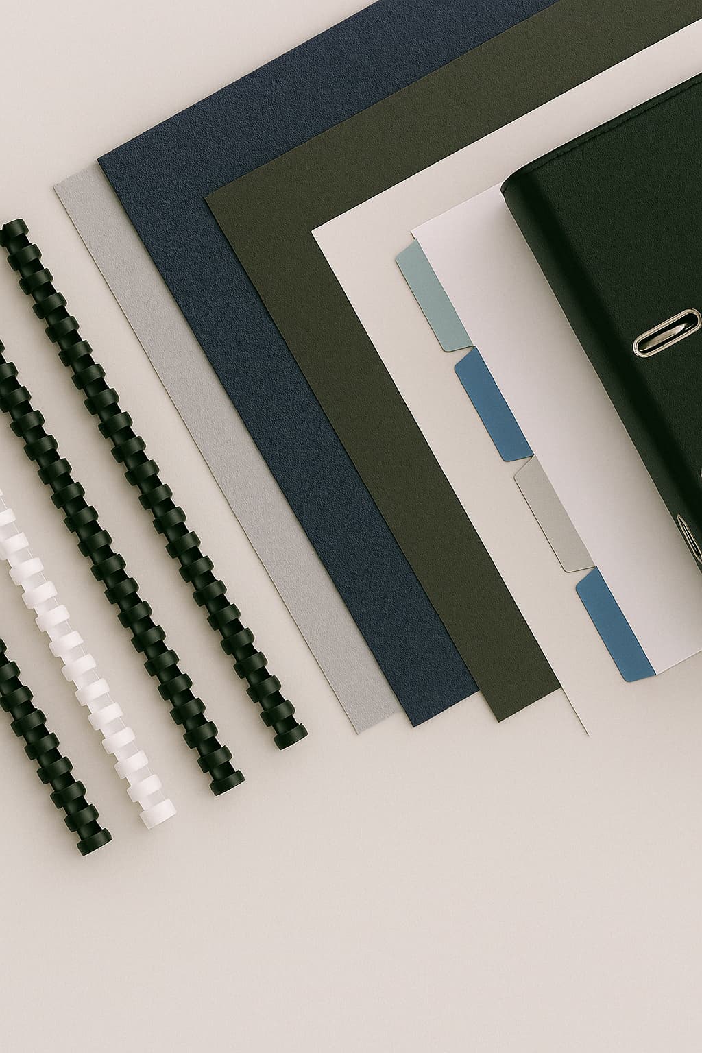 Jeu de couvertures pour reliure plastique et métal – fournitures de bureau professionnelles Arboreal France
