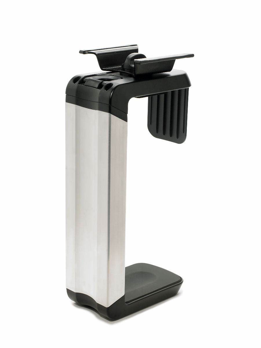 Support d'unité centrale Humanscale CPU600 noir, vue de dos