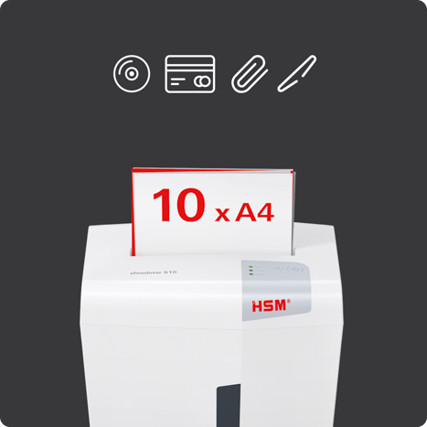 shredstar S10 : 10 feuilles par passage