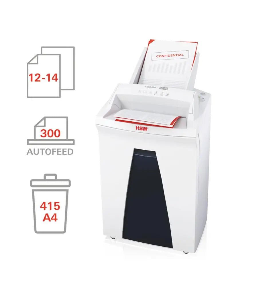 Destructeur de papier AF 300 SECURIO – équipement bureautique pro – Arboreal France