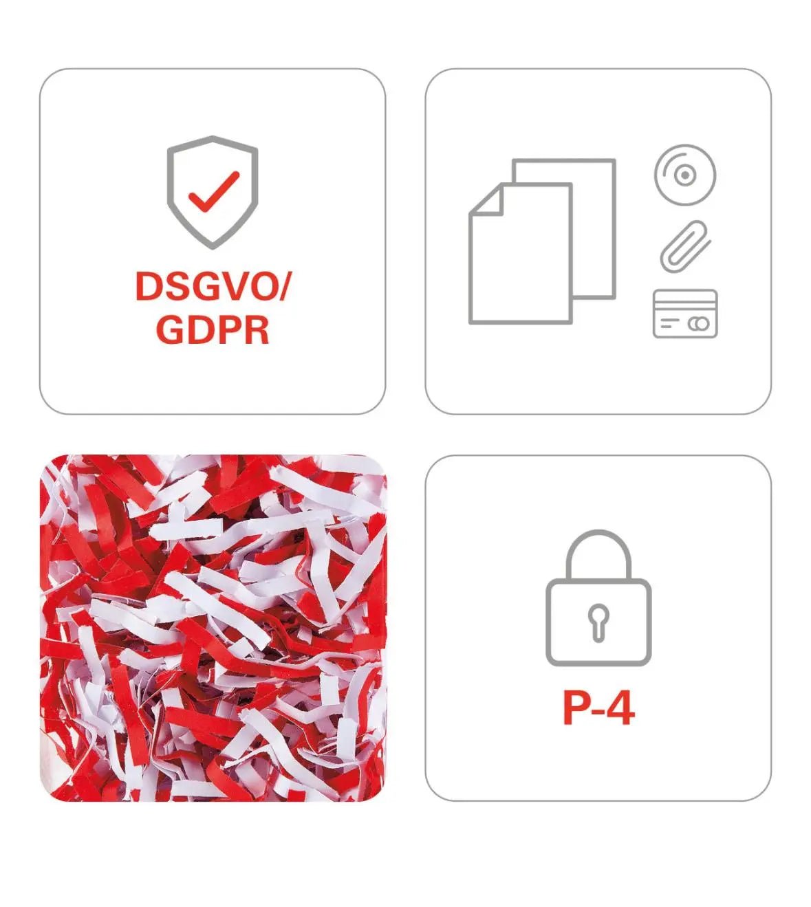 Destructeur de papier SECURIO P40i – équipement bureautique pro – Arboreal France