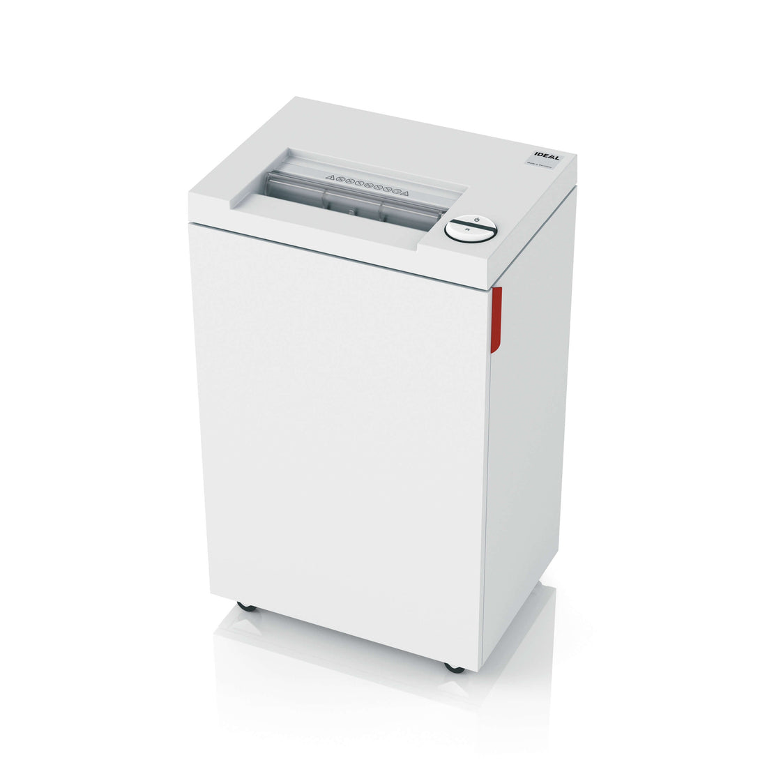 Destructeur de documents IDEAL 2445, broyeur de papier, vue de trois quarts