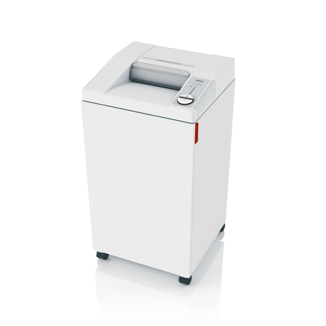 Destructeur de documents IDEAL 2604, broyeur de papier, vue de trois quarts