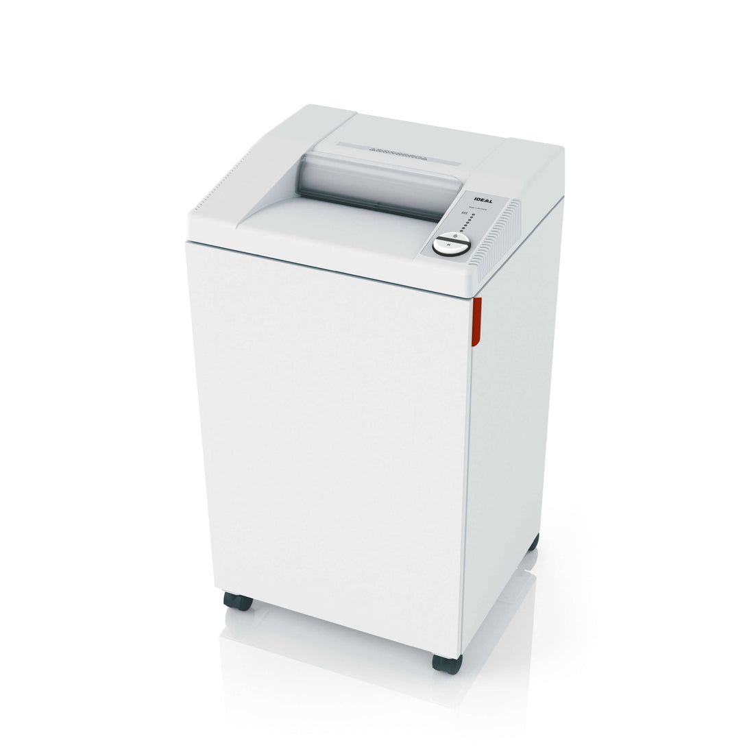 Destructeur de documents IDEAL 3104, broyeur de papier, vue de trois quarts