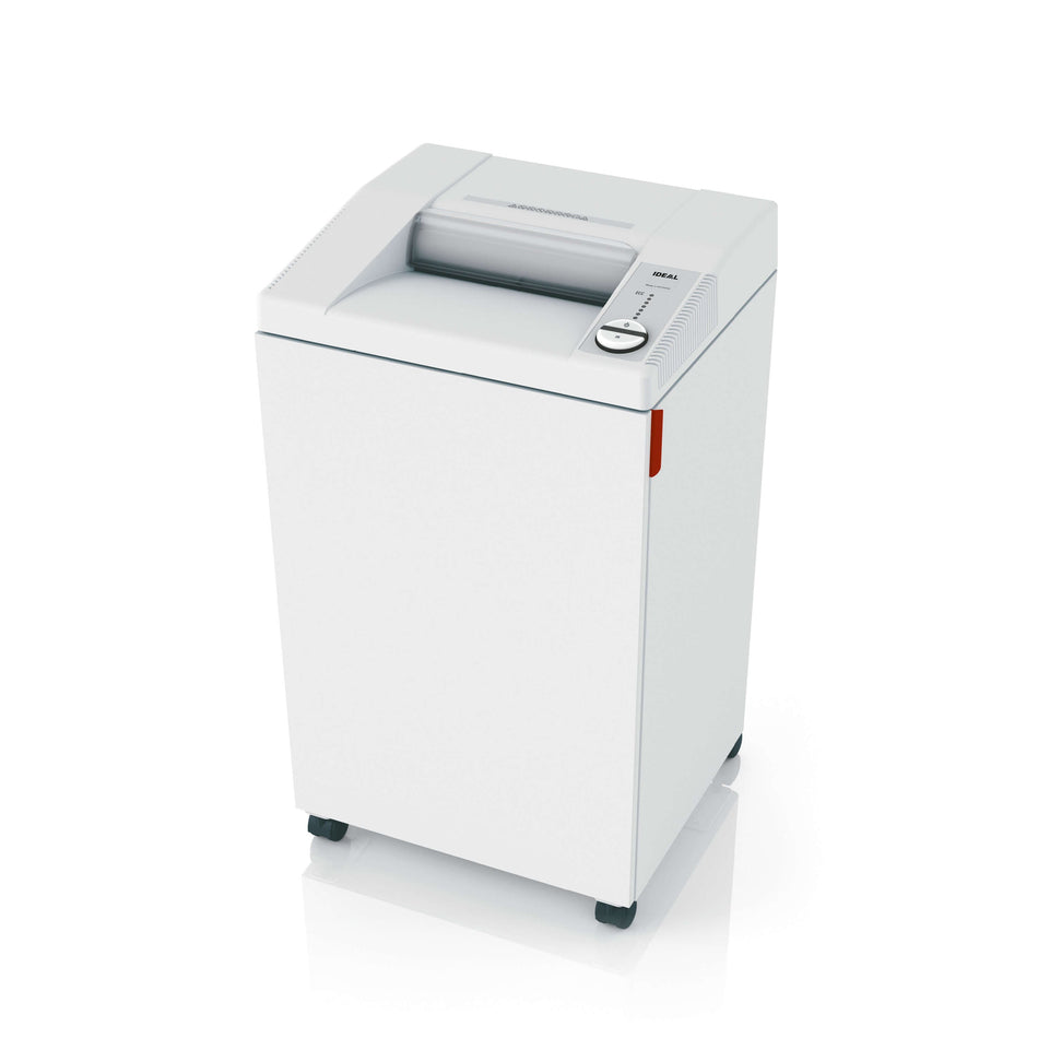 Destructeur de documents IDEAL 3104, broyeur de papier, vue de trois quarts