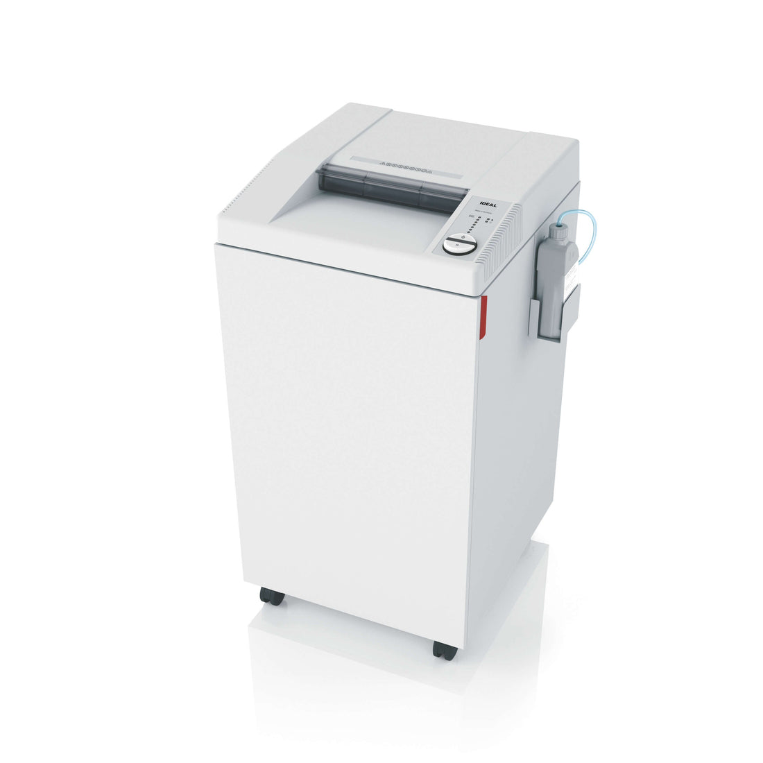 Destructeur de documents IDEAL 3105, broyeur de papier, vue de trois quarts