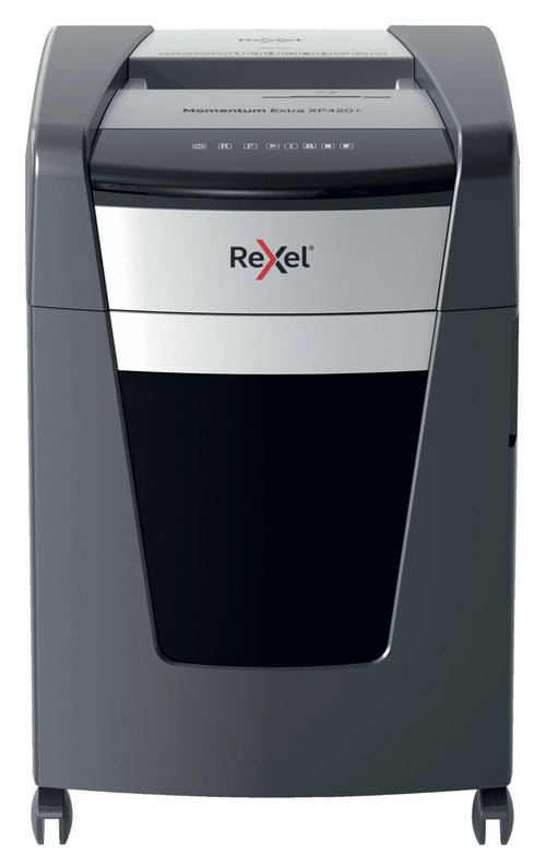 Destructeur de documents Rexel Momentum Extra XP420+, broyeur de papier : vue de face
