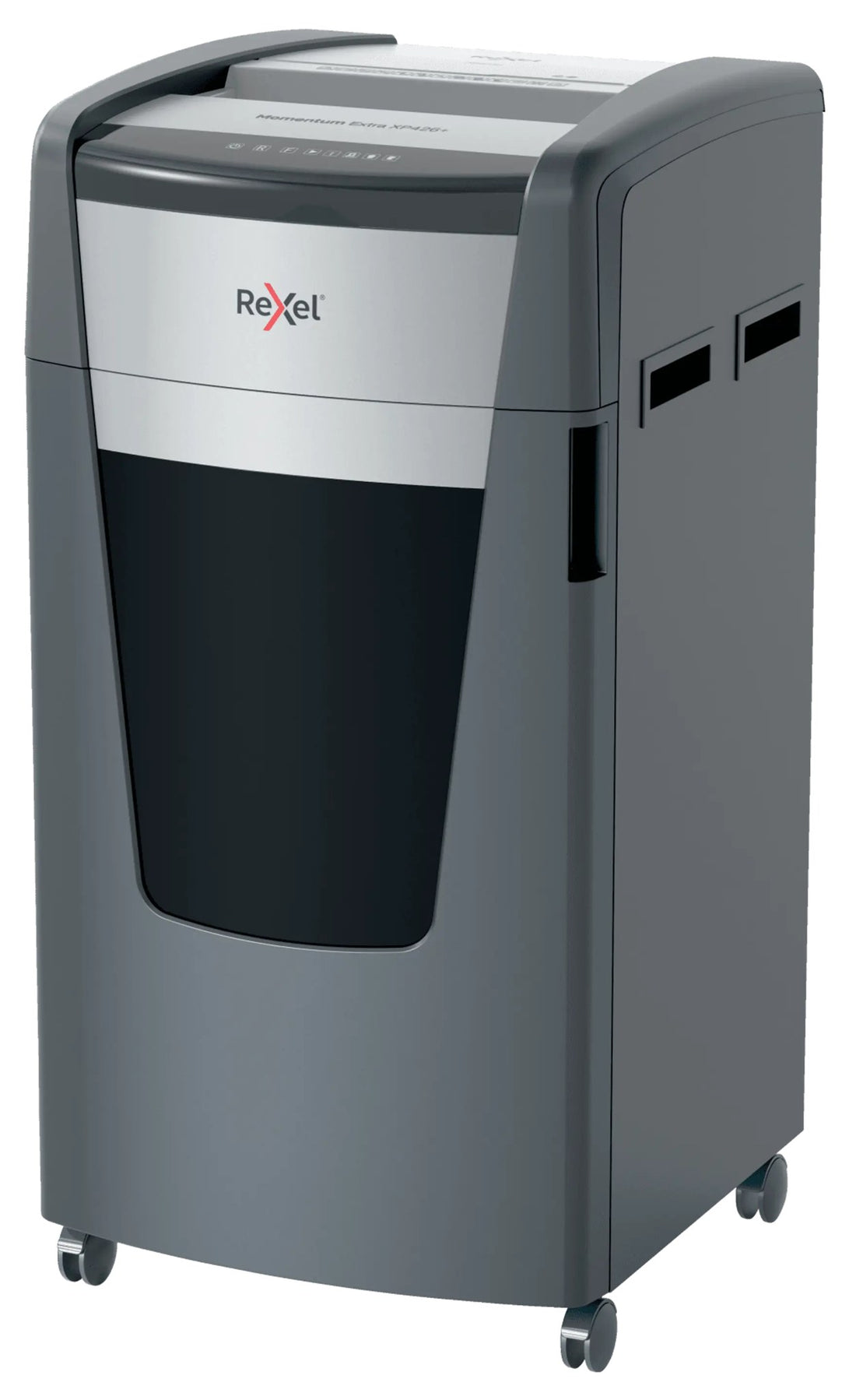 Destructeur de documents Rexel Momentum Extra XP426+, broyeur de papier : vue de trois quarts