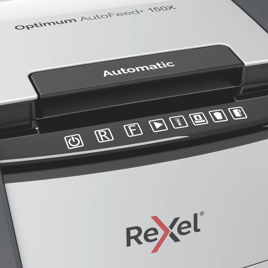 Destructeur de documents Rexel Optimum Auto+ 150X, broyeur de papier : commande tactile