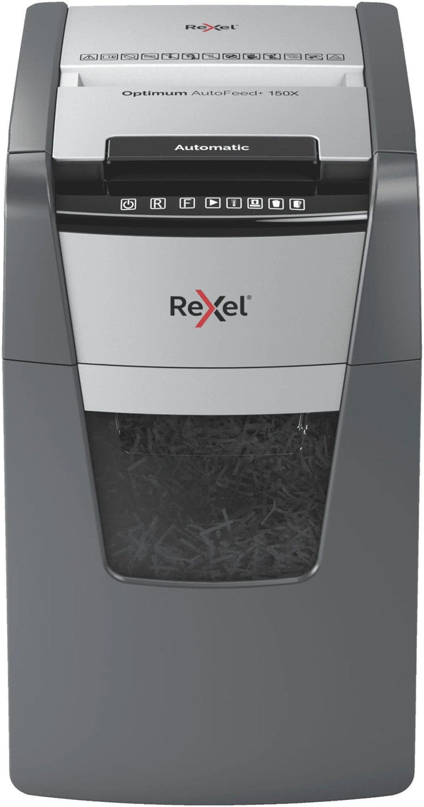 Destructeur de documents Rexel Optimum Auto+ 150X / 150M, broyeur de papier