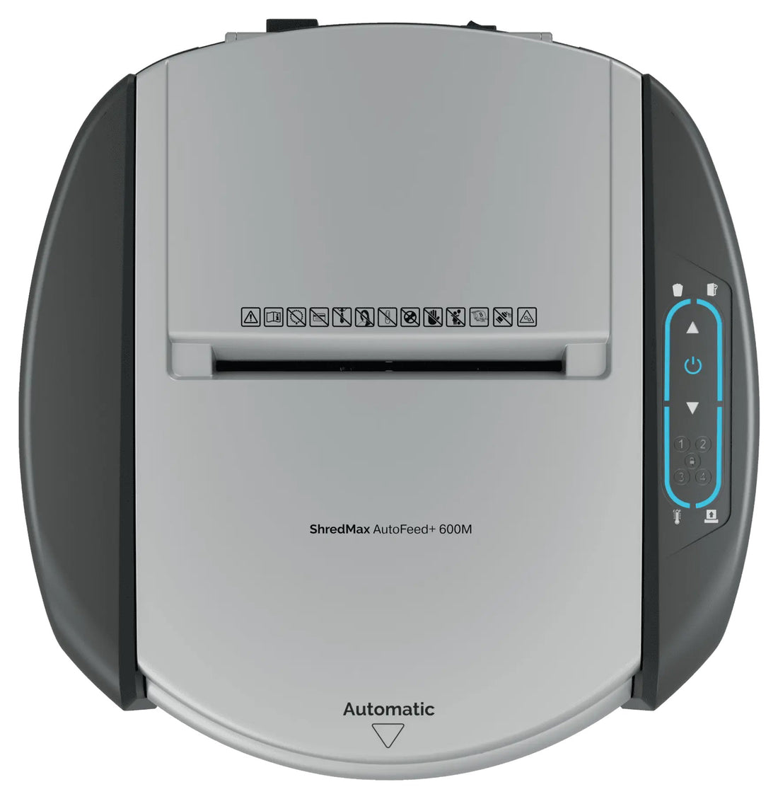 Destructeur de documents Rexel ShredMax AutoFeed+ 600M, broyeur de papier : vue de dessus