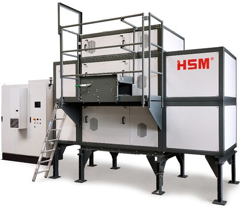 Destructeur industriel HSM TriShredder 6060, broyeur de papier