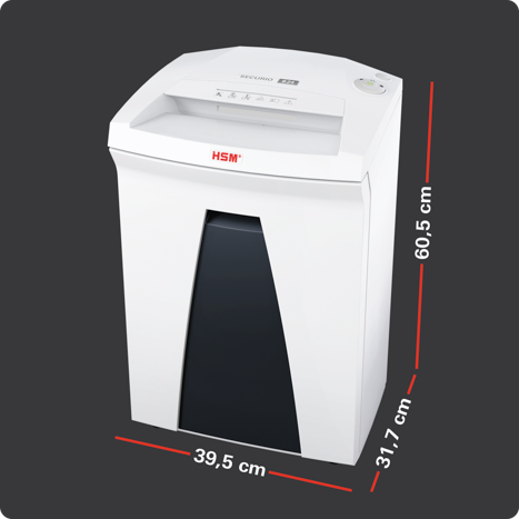 Dimensions du SECURIO B24 : 39,5 × 31,7 × 60,5 cm