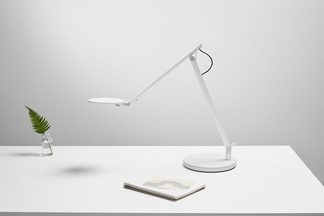 Lampe Humanscale Nova, détail de la tête lumineuse