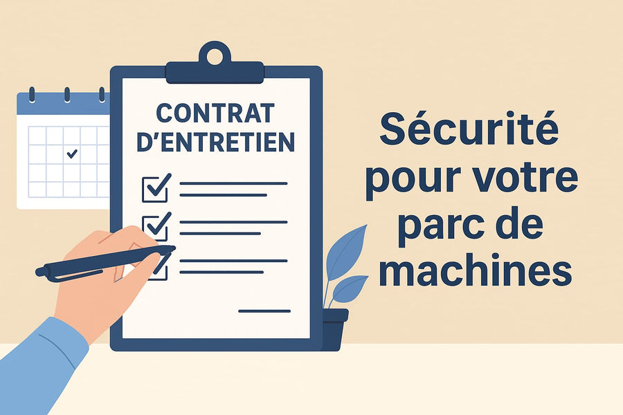 Illustration d’un contrat d’entretien pour garantir la sécurité d’un parc de machines – Service de maintenance proposé par Arboreal France pour les équipements professionnels