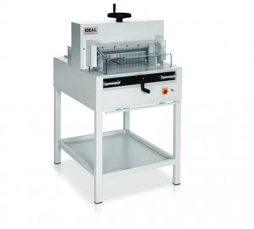 Massicot électrique IDEAL 4815 (rogneuse, cisaille papier) sur son stand