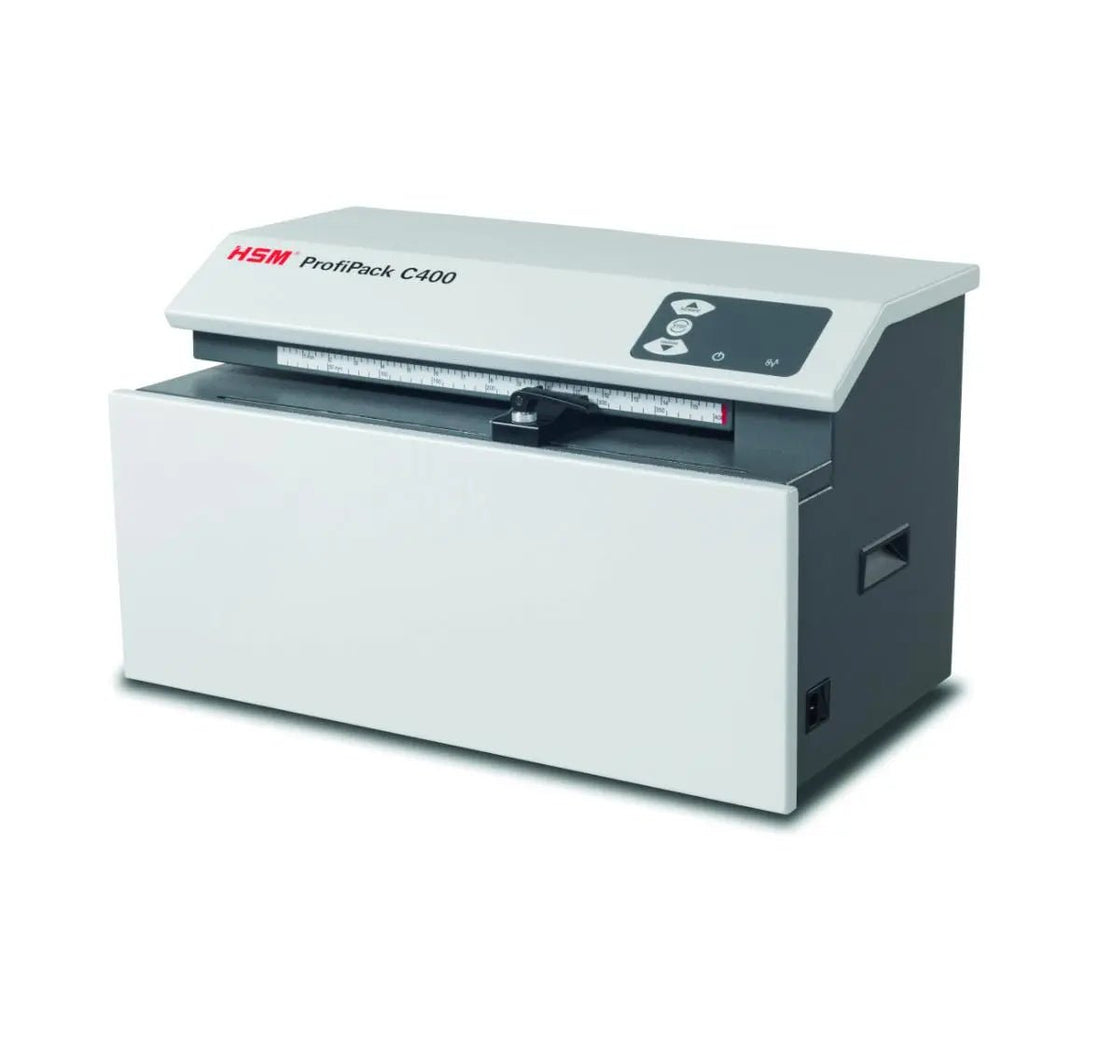 Matelasseur de carton HSM ProfiPack C400 – équipement bureautique pro – Arboreal France
