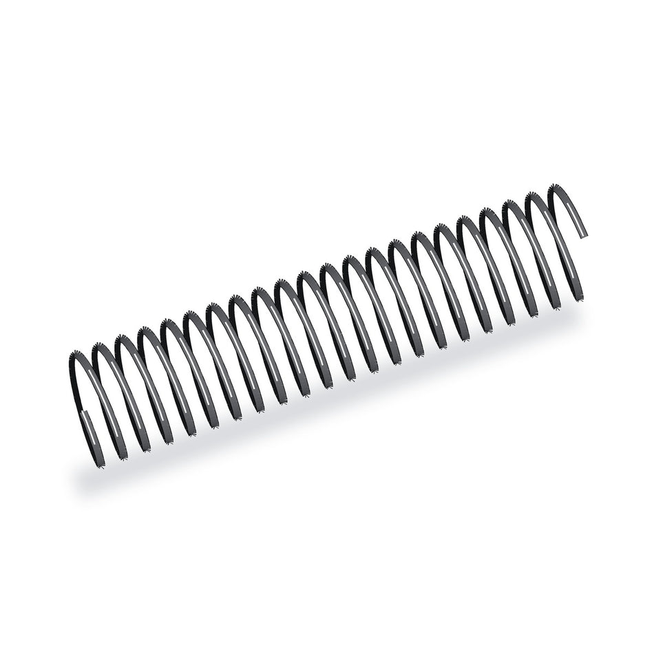 Illustration d'une spirale de reliure plastique noire