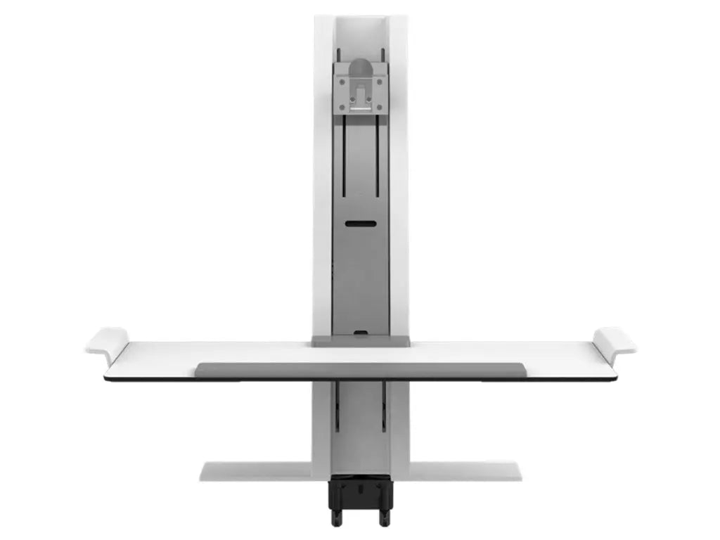 Support assis-debout Humanscale Quick Stand, blanc, 1 écran, Fixation « C »