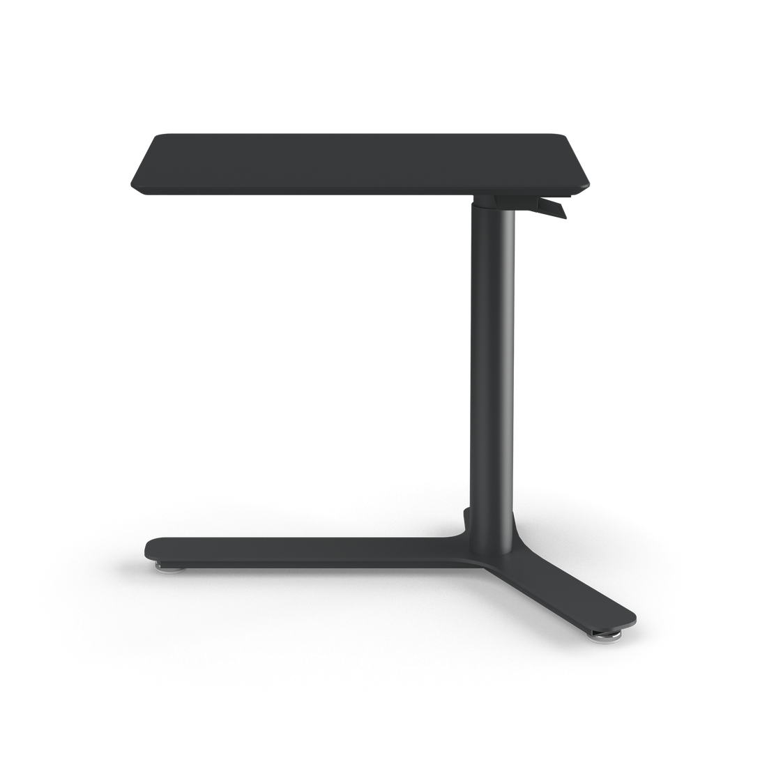 Bureau assis-debout compact Humanscale Float Mini, Noir carbone, MDF thermolaqué