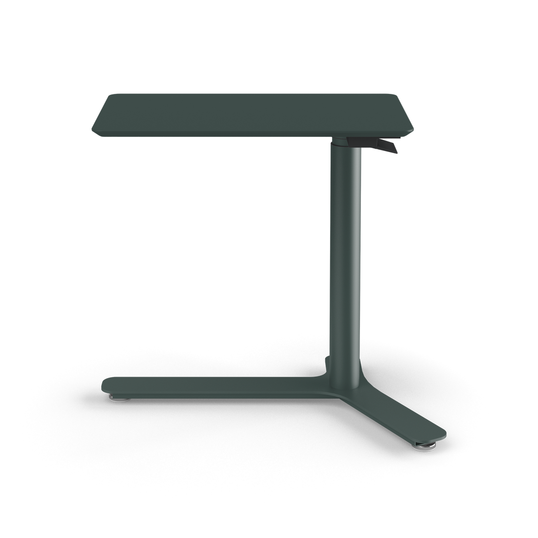 Bureau assis-debout compact Humanscale Float Mini, Vert forêt, MDF thermolaqué